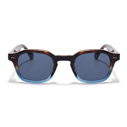 Wayfarer Sunglasses for Men & Women (Blue Lens | Brown & Blue Frame - MG8151)
