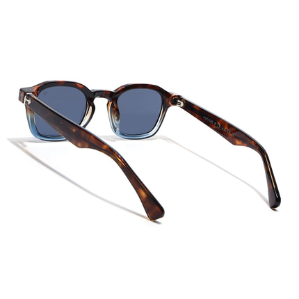 Wayfarer Sunglasses for Men & Women (Blue Lens | Brown & Blue Frame - MG8151)