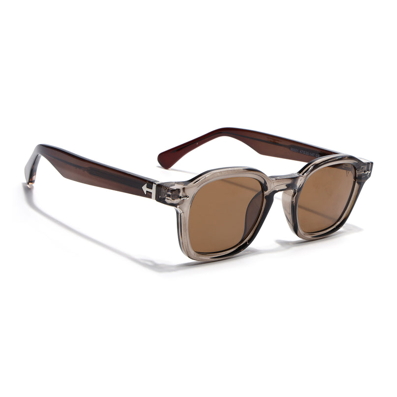 Wayfarer Sunglasses for Men & Women (Brown Lens | Brown Frame - MG8152)