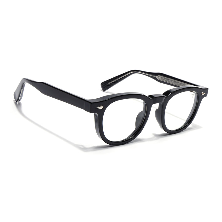 Voyage Shine Black Wayfarer Eyeglasses for Men & Women (99305FMG8181)