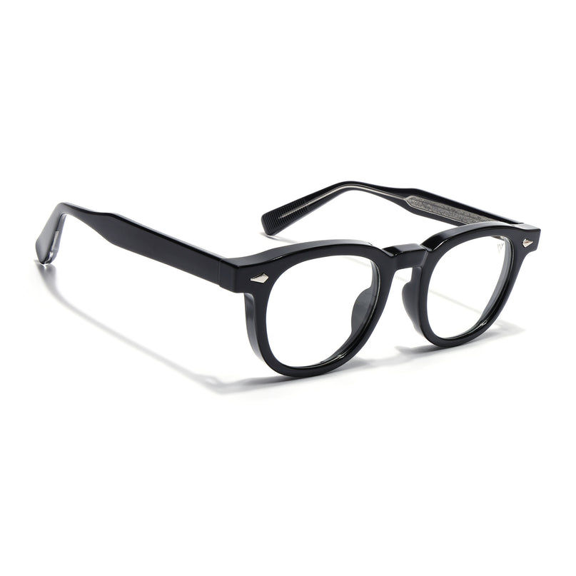 Voyage Shine Black Wayfarer Eyeglasses for Men & Women (99305FMG8181)