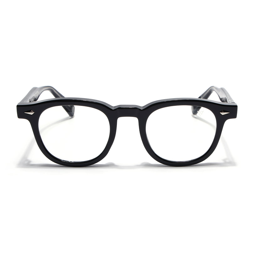 Voyage Shine Black Wayfarer Eyeglasses for Men & Women (99305FMG8181)