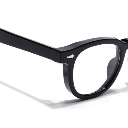 Voyage Shine Black Wayfarer Eyeglasses for Men & Women (99305FMG8181)
