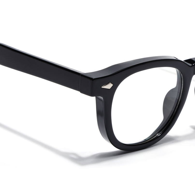 Voyage Shine Black Wayfarer Eyeglasses for Men & Women (99305FMG8181)