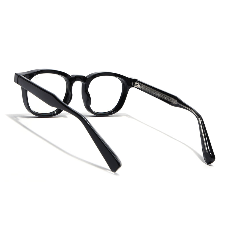 Voyage Shine Black Wayfarer Eyeglasses for Men & Women (99305FMG8181)