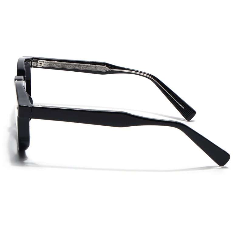 Voyage Shine Black Wayfarer Eyeglasses for Men & Women (99305FMG8181)