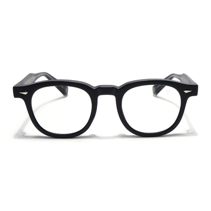 Voyage Matt Black Wayfarer Eyeglasses for Men & Women (99305FMG8182)