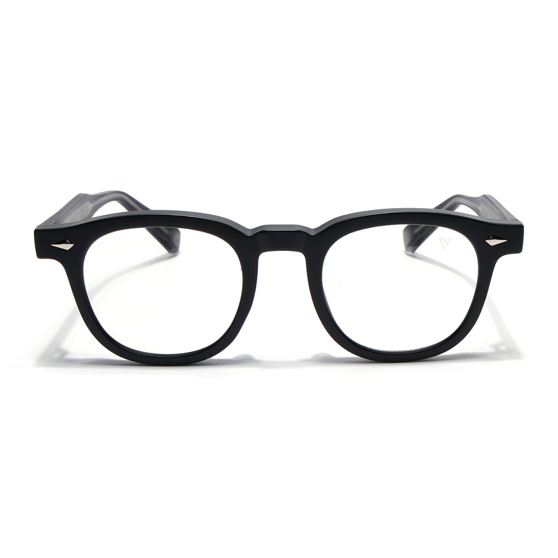 Voyage Matt Black Wayfarer Eyeglasses for Men & Women (99305FMG8182)