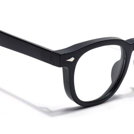 Voyage Matt Black Wayfarer Eyeglasses for Men & Women (99305FMG8182)