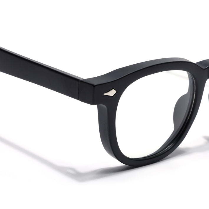 Voyage Matt Black Wayfarer Eyeglasses for Men & Women (99305FMG8182)