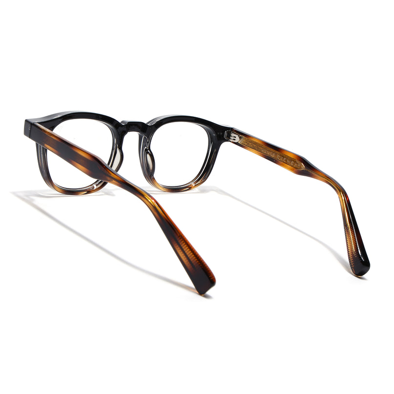 Voyage Black & Brown Wayfarer Eyeglasses for Men & Women (99305FMG8183)