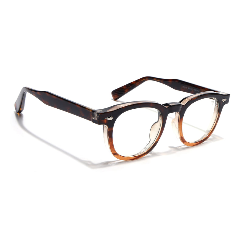 Voyage Dark Brown Wayfarer Eyeglasses for Men & Women (99305FMG8184)