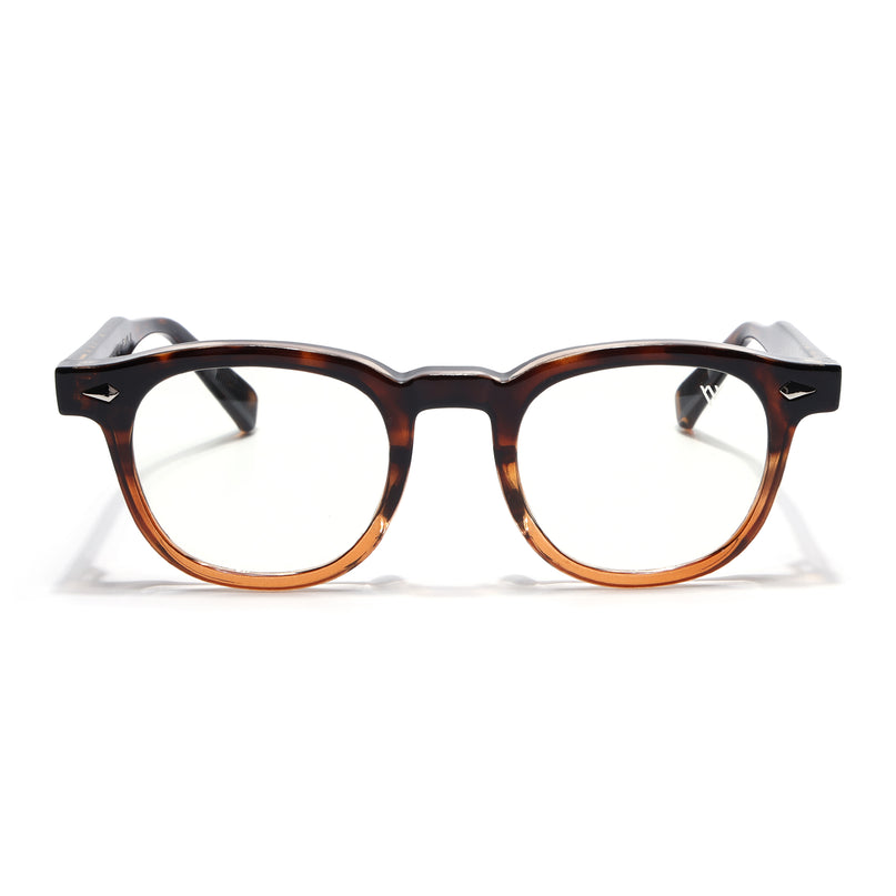 Voyage Dark Brown Wayfarer Eyeglasses for Men & Women (99305FMG8184)