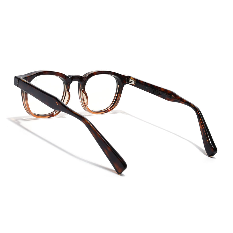 Voyage Dark Brown Wayfarer Eyeglasses for Men & Women (99305FMG8184)