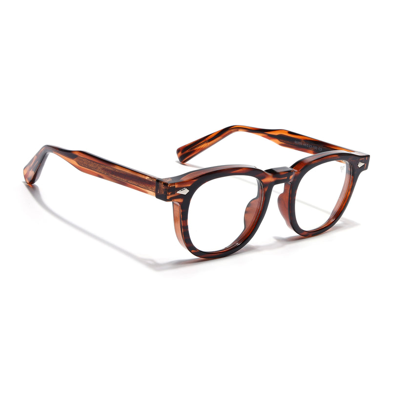 Voyage Demi Brown Wayfarer Eyeglasses for Men & Women (99305FMG8185)