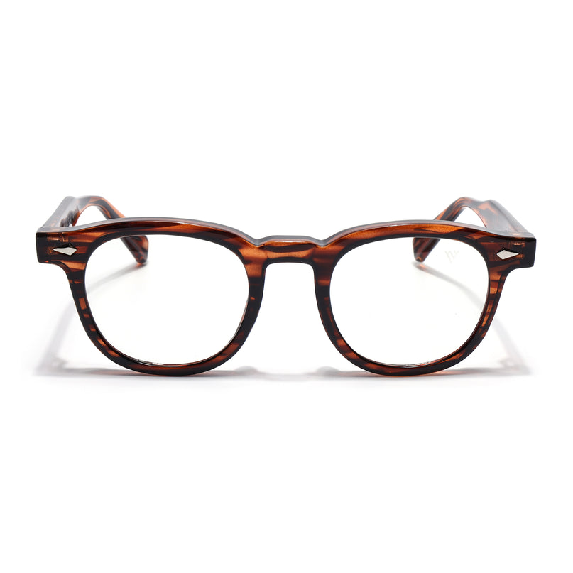 Voyage Demi Brown Wayfarer Eyeglasses for Men & Women (99305FMG8185)