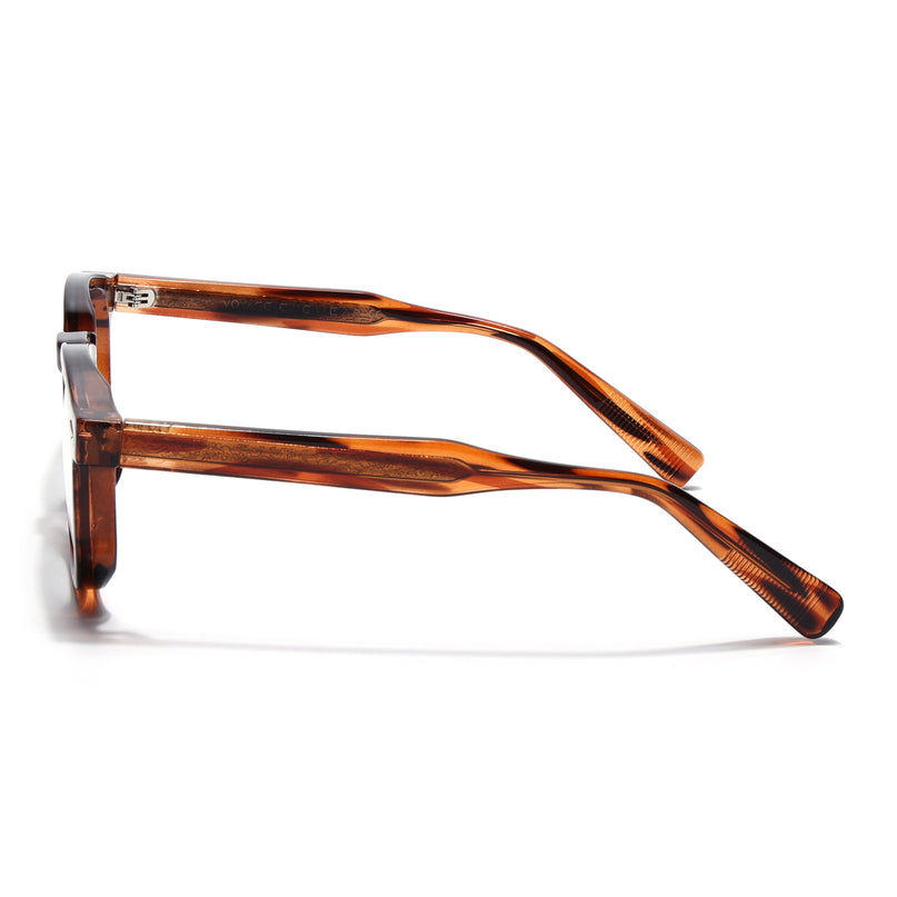 Voyage Demi Brown Wayfarer Eyeglasses for Men & Women (99305FMG8185)