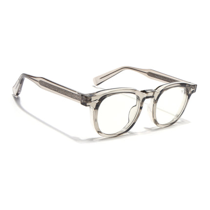 Voyage Light Brown Wayfarer Eyeglasses for Men & Women (99305FMG8186)