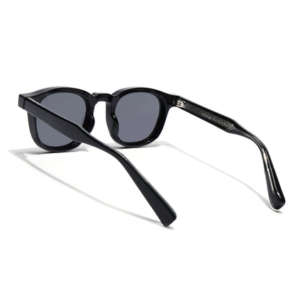Wayfarer Sunglasses for Men & Women (Black Lens | Shine Black Frame - MG8155)