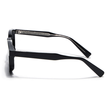 Wayfarer Sunglasses for Men & Women (Black Lens | Shine Black Frame - MG8155)