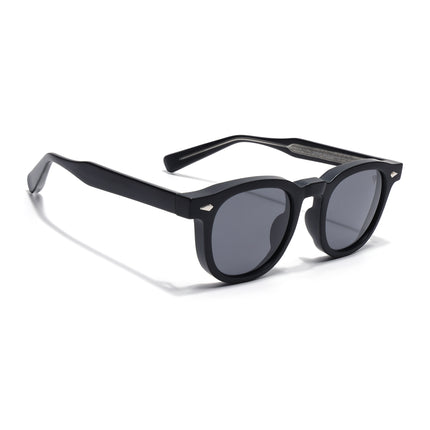 Wayfarer Sunglasses for Men & Women (Black Lens | Matt Black Frame - MG8156)