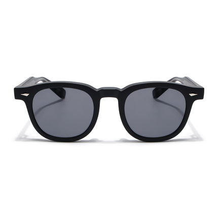 Wayfarer Sunglasses for Men & Women (Black Lens | Matt Black Frame - MG8156)