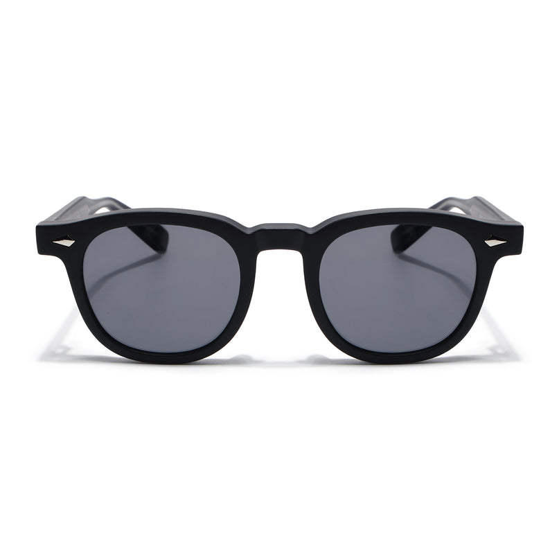 Wayfarer Sunglasses for Men & Women (Black Lens | Matt Black Frame - MG8156)
