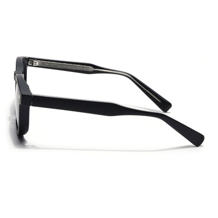 Wayfarer Sunglasses for Men & Women (Black Lens | Matt Black Frame - MG8156)