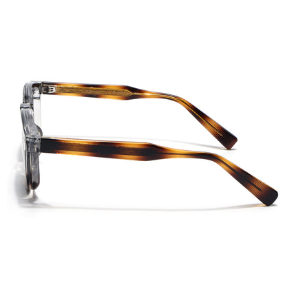 Wayfarer Sunglasses for Men & Women (Black Lens | Black & Brown Frame - MG8157)