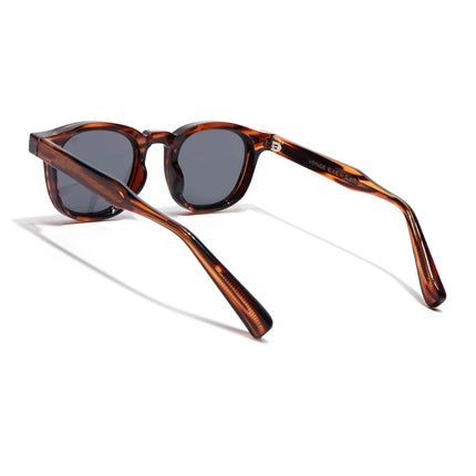 Wayfarer Sunglasses for Men & Women (Black Lens | Demi Brown Frame - MG8159)