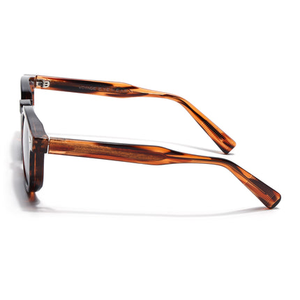 Wayfarer Sunglasses for Men & Women (Black Lens | Demi Brown Frame - MG8159)
