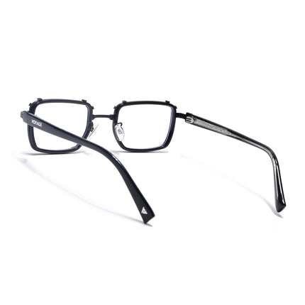 Voyage Black Square Eyeglasses for Men & Women (9930FMG7064-C1)