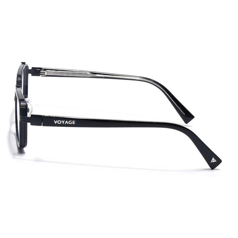 Voyage Black Square Eyeglasses for Men & Women (9930FMG7064-C1)