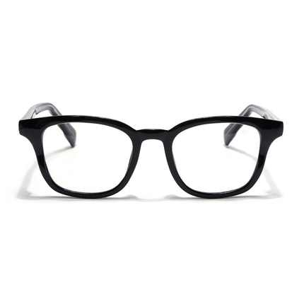 Voyage Shine Black Wayfarer Eyeglasses for Men & Women (99312FMG8187)