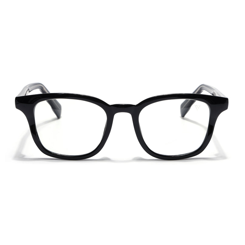 Voyage Shine Black Wayfarer Eyeglasses for Men & Women (99312FMG8187)