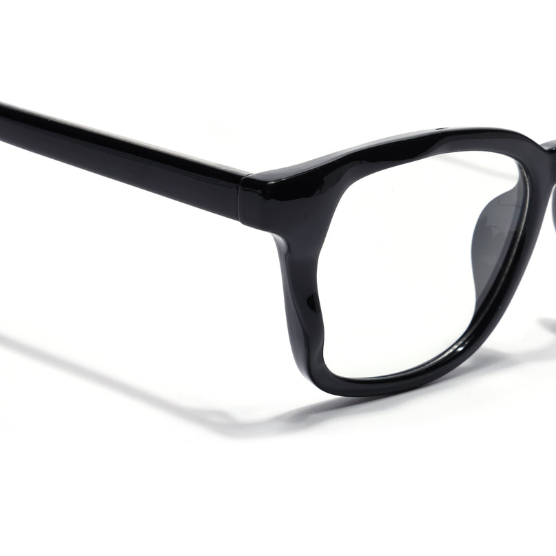 Voyage Shine Black Wayfarer Eyeglasses for Men & Women (99312FMG8187)