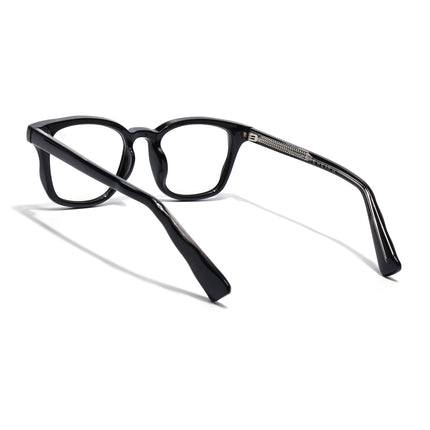 Voyage Shine Black Wayfarer Eyeglasses for Men & Women (99312FMG8187)