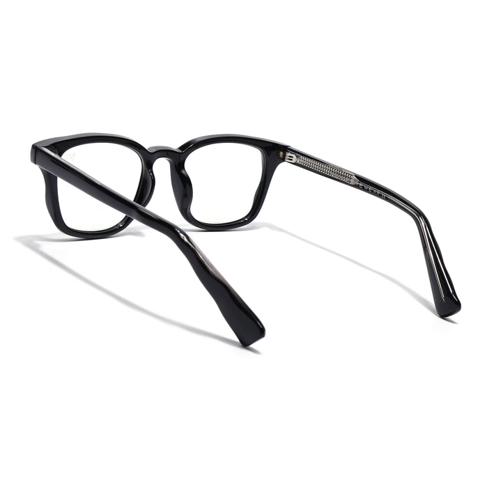 Voyage Shine Black Wayfarer Eyeglasses for Men & Women (99312FMG8187)