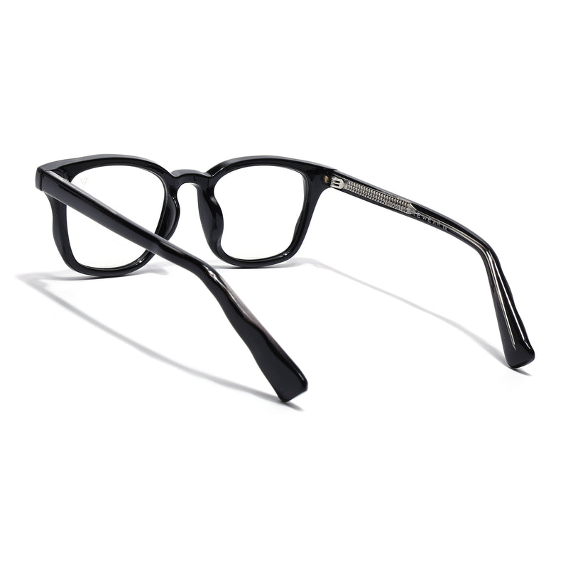 Voyage Shine Black Wayfarer Eyeglasses for Men & Women (99312FMG8187)