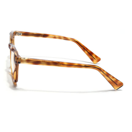 Voyage Orange Wayfarer Eyeglasses for Men & Women (99312FMG8189)