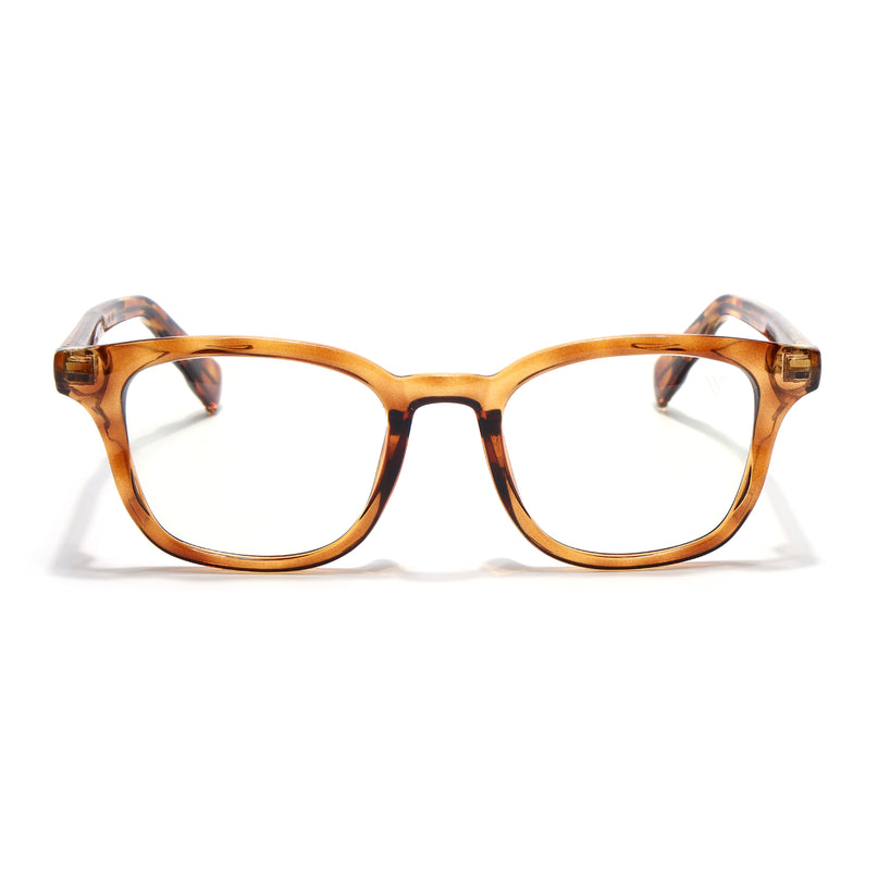 Voyage Orange Wayfarer Eyeglasses for Men & Women (99312FMG8189)