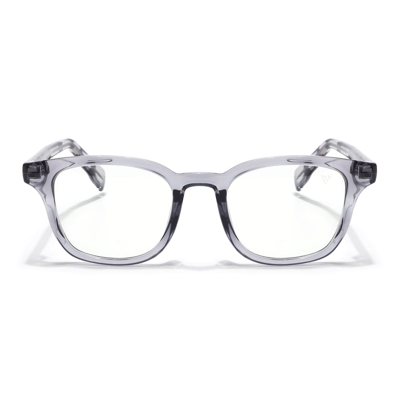 Voyage Grey Wayfarer Eyeglasses for Men & Women (99312FMG8190)