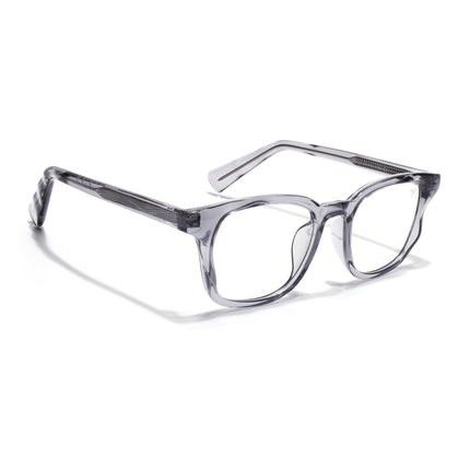 Voyage Grey Wayfarer Eyeglasses for Men & Women (99312FMG8190)