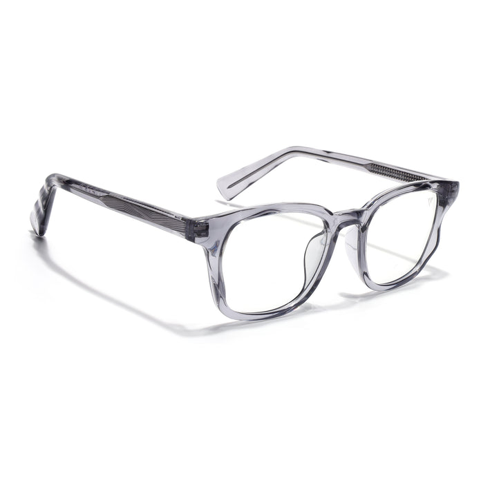 Voyage Grey Wayfarer Eyeglasses for Men & Women (99312FMG8190)