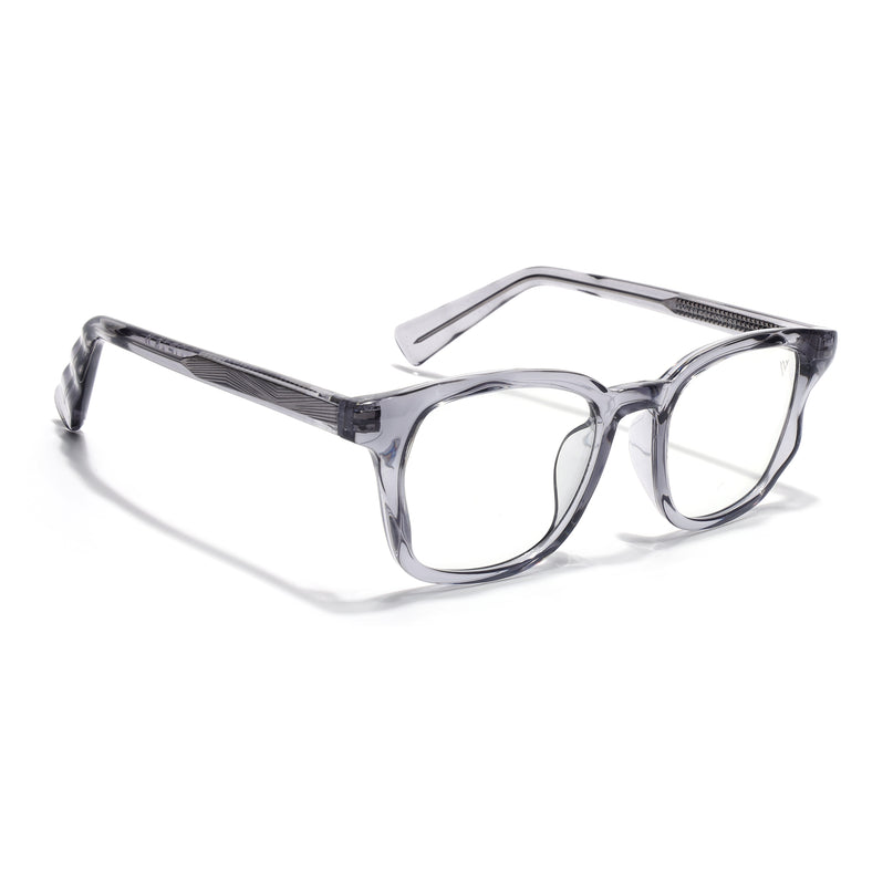 Voyage Grey Wayfarer Eyeglasses for Men & Women (99312FMG8190)