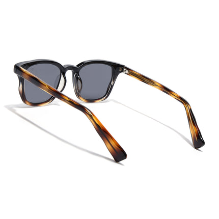 Wayfarer Sunglasses for Men & Women (Black Lens | Demi Brown Frame - MG8163)