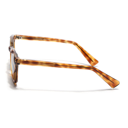 Wayfarer Sunglasses for Men & Women (Green Lens | Orange Frame - MG8164)