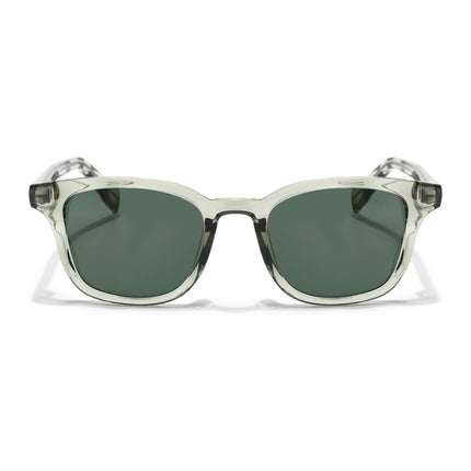 Wayfarer Sunglasses for Men & Women (Green Lens | Green Frame - MG8166)