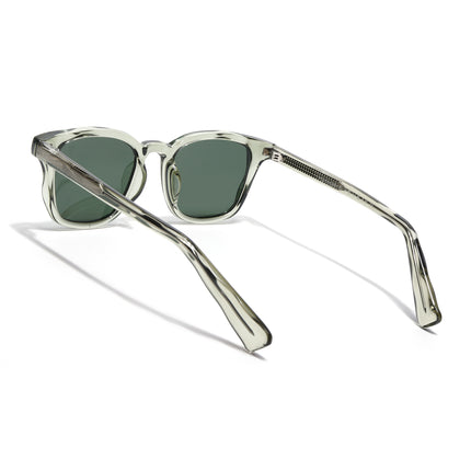Wayfarer Sunglasses for Men & Women (Green Lens | Green Frame - MG8166)