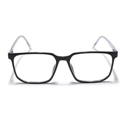 Eyejack Minimals Shine Black Square Eyeglasses for Men & Women (A01FCL1304-C1)